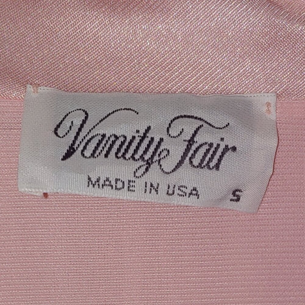 Vanity Fair Vintage 2pc  Pajama Set Size S Pink - Picture 2 of 8